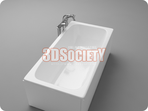 3D модель ванна