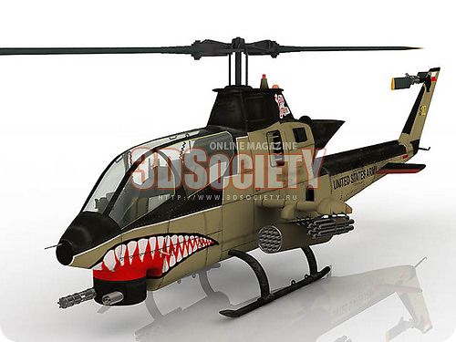 3D модель Вертолет Bell AH-1 Cobra