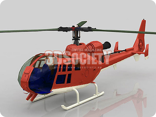 3D модель Вертолет GAZELLE