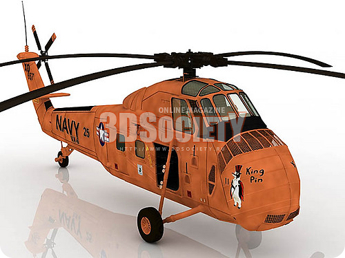 3D модель Вертолет HUS-1L KINGPIN II