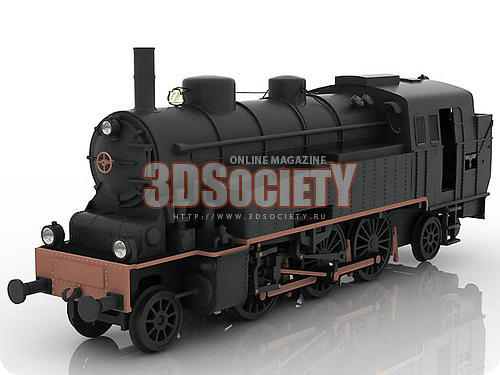 3D модель VLC 75 локомотив