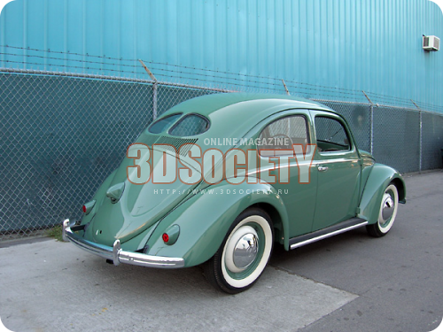 3D модель  VW Beetle 