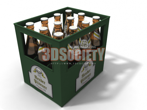 3D модель  Ящик пива 