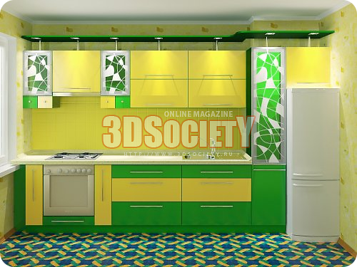 3D модель Кухня