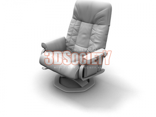 3D модель Кожаное кресло