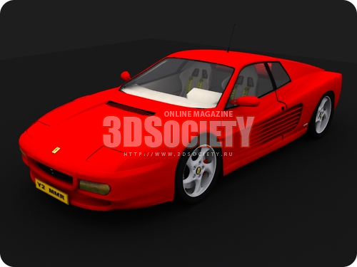 3D модель Ferrari Testarossa