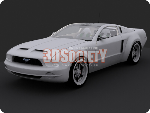 3D модель Ford Mustang 2003
