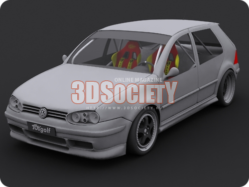 3D модель Volkswagen Golf 4
