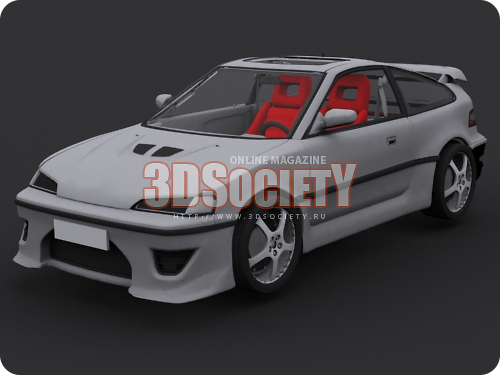 3D модель Honda CRX