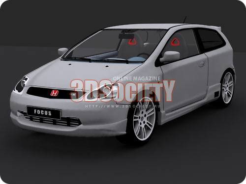 3D модель Honda Civic Type R