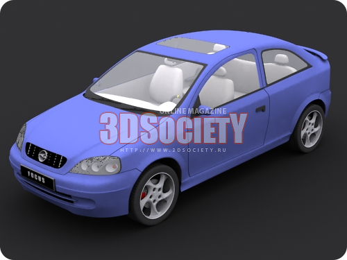 3D модель Opel Asrta 2