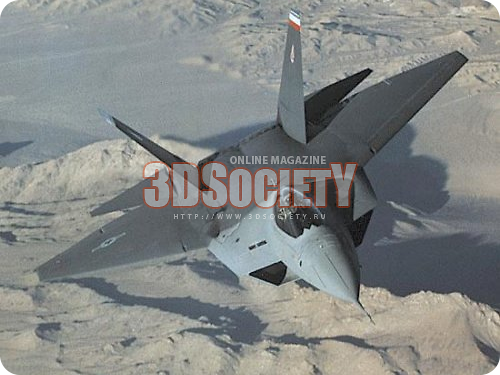 3D модель Самолет F-22