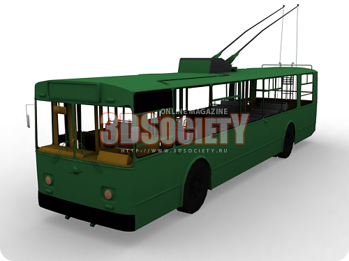 3D модель Тролейбус