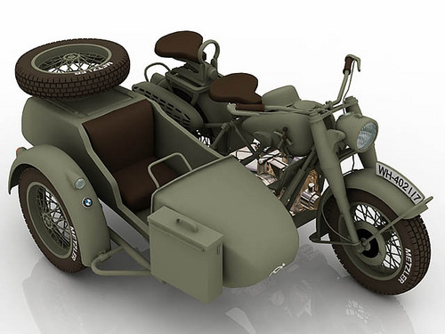 3D модель BMW R75 мотоцикл