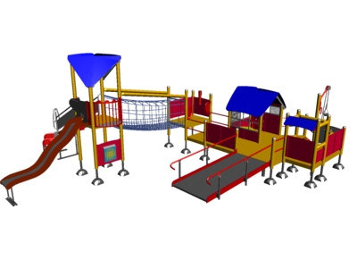 3D модель детская площадка