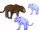 3D модель  3D модель леопарда 