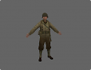 3D модель  американский солдат 
