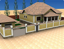 3D модель  дом 