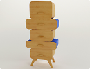 3D модель  dresser - stool 