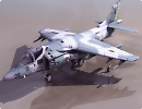 3D модель самолет Harrier