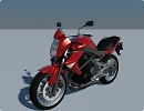 3D модель  Kawasaki ER7 