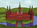3D модель Кремль в поле