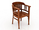 3D модель Кресло деревянное