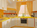3D модель  кухня «апельсин» 