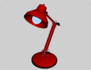 3D модель  лампа настольная 