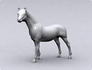 3D модель  лошадь 