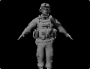 3D модель  Marine girl for Bones Pro 
