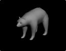 3D модель  медведь 