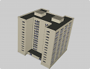 3D модель  Многоэтажный дом 