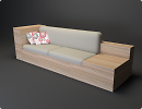 3D модель  мобильный диван 