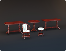 3D модель  набор мебели для бара 