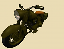 3D модель  old motorcycle in world war 2 