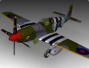 3D модель  P51 mustang III 