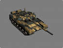 3D модель  танк T-90 