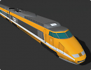 3D модель Скоростной поезд