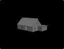 3D модель  старый дом 
