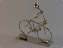3D модель  Статуэтка велосипедист 