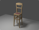 3D модель  стул 