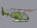 3D модель Вертолет SA341D-F Gazelle