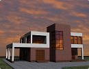 3D модель  жилой дом 