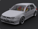 3D модель Volkswagen Golf 4